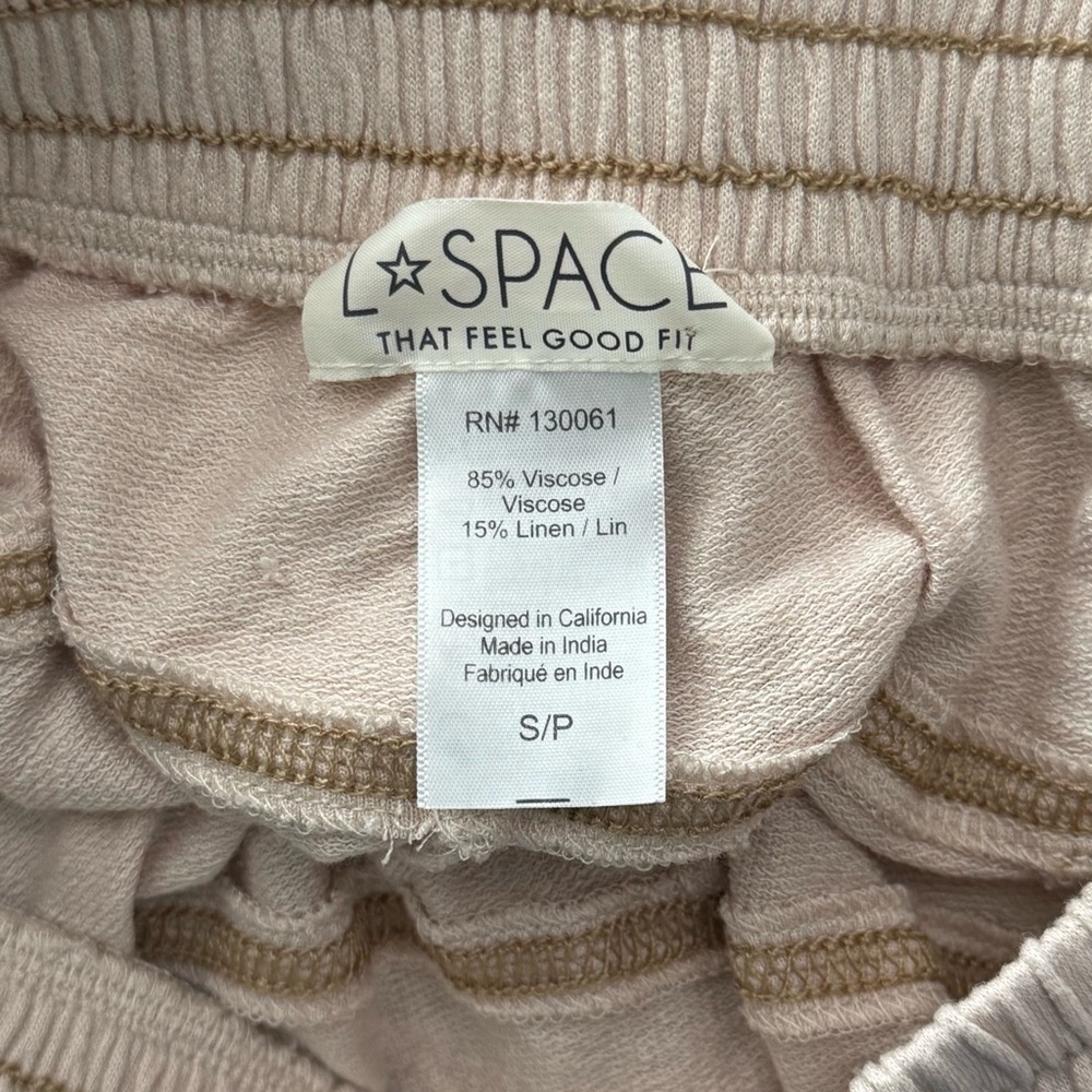 L*Space Womens Day Tripper Loungewear Viscose Linen Blend Short, Blush Pink sz S - Picture 5 of 5